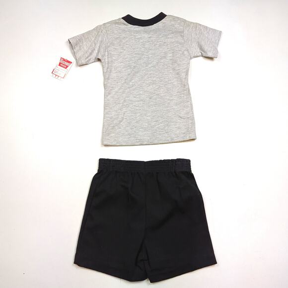 Vintage Great Gear Outfit Boys Sz 4 Gray Baseball Casual Basic 90s Sports - Picture 2 of 4